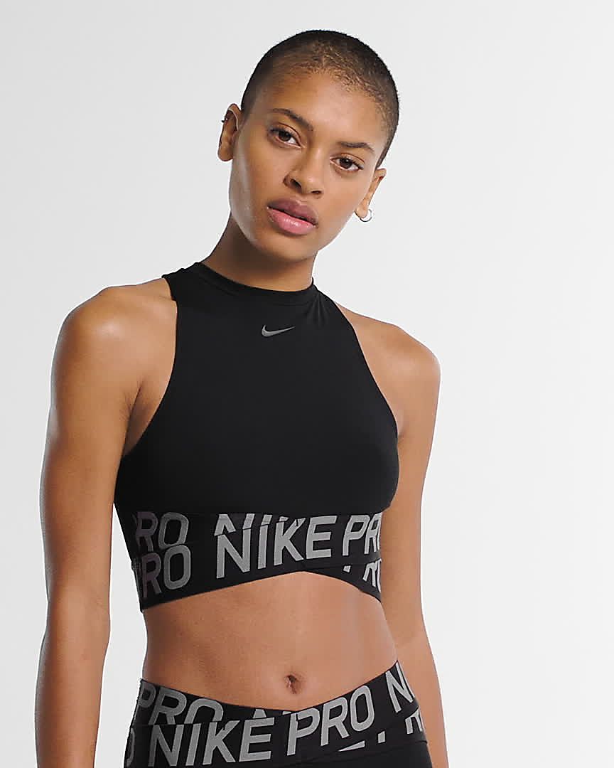 nike pro training crossover cropped tank