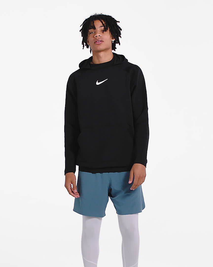 nike pro pullover hoodie