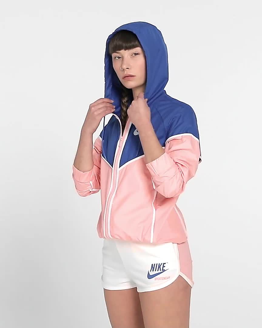 veste nike windrunner femme rose