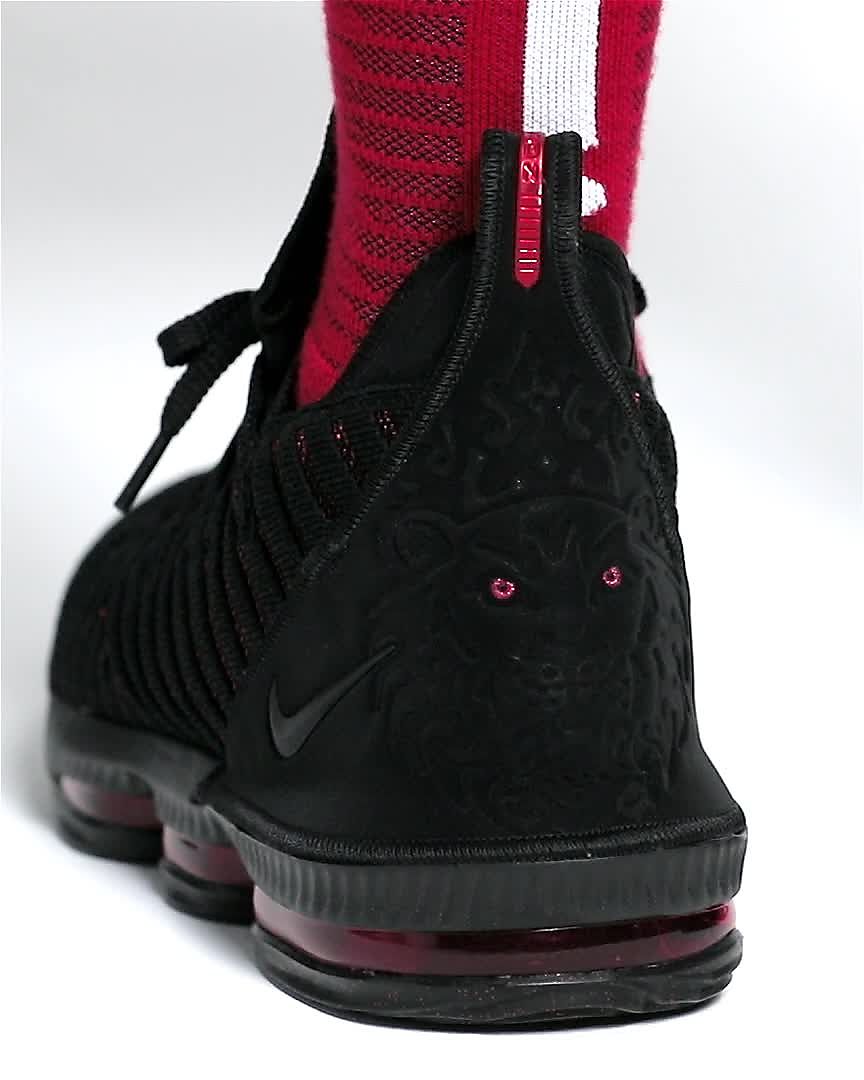 lebron 16 red black